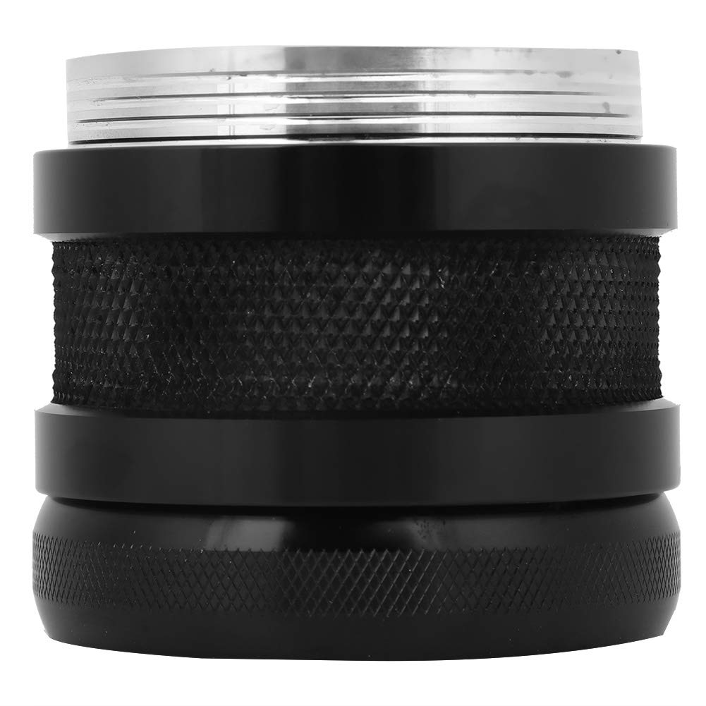 Pressacaffè in alluminio da 58 mm, a doppia testa, regolabile, strumento intelligente per spremere chicchi di caffè con distributore di polvere, accessorio professionale per barista per casa, ufficio