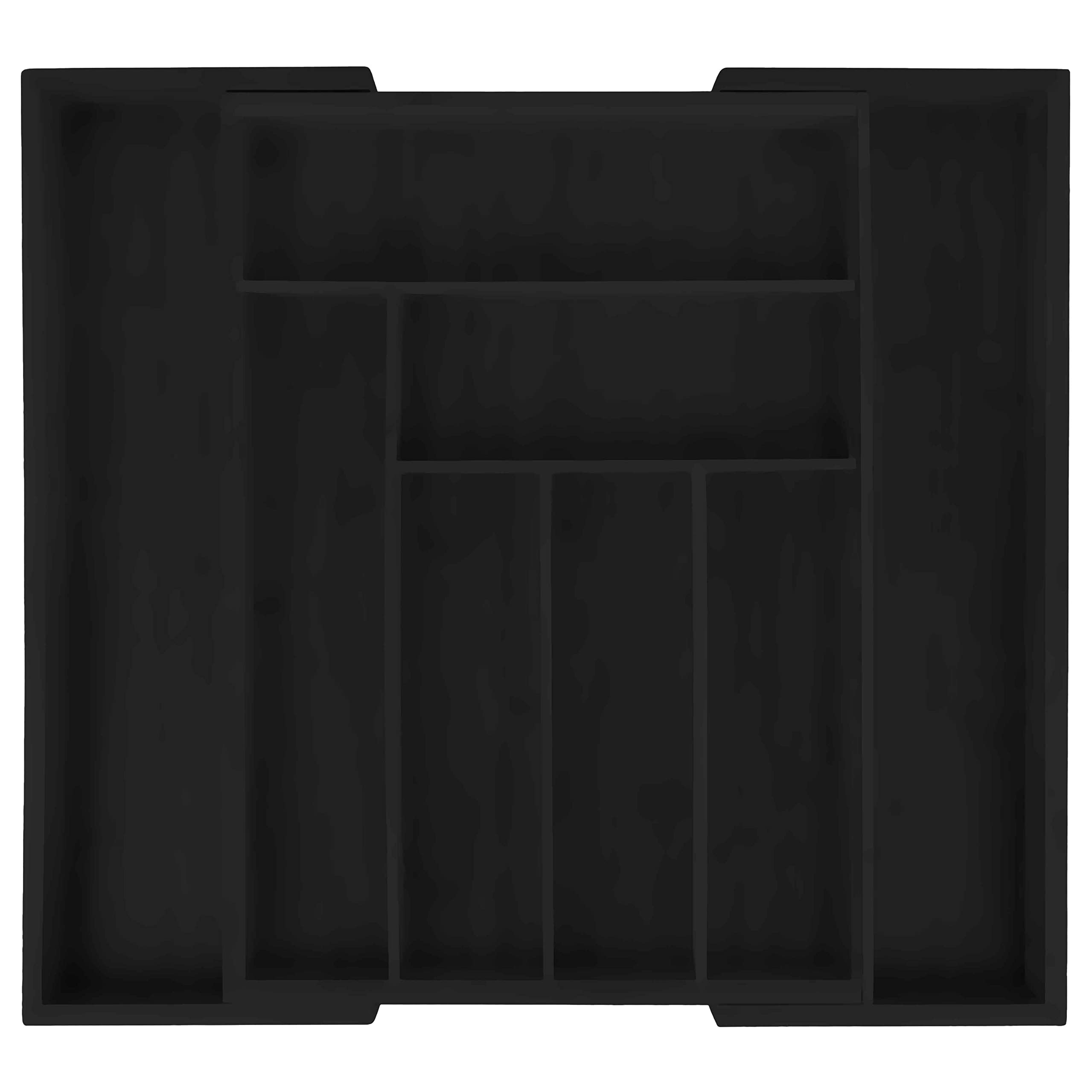 Masirs Expandable Bamboo Kitchen Drawer Organizer - Adjusts to Fit Drawer Size, Ideal for Silverware, Utensils, and Office Supplies, Durable Bamboo