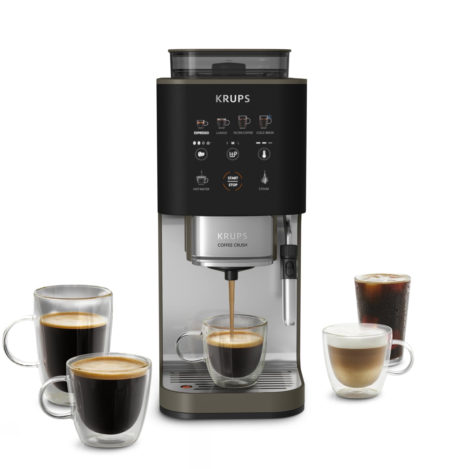 Coffee Crush Experience Tam Otomatik Çekirdekten Fincana Espresso Kahve Makinesi