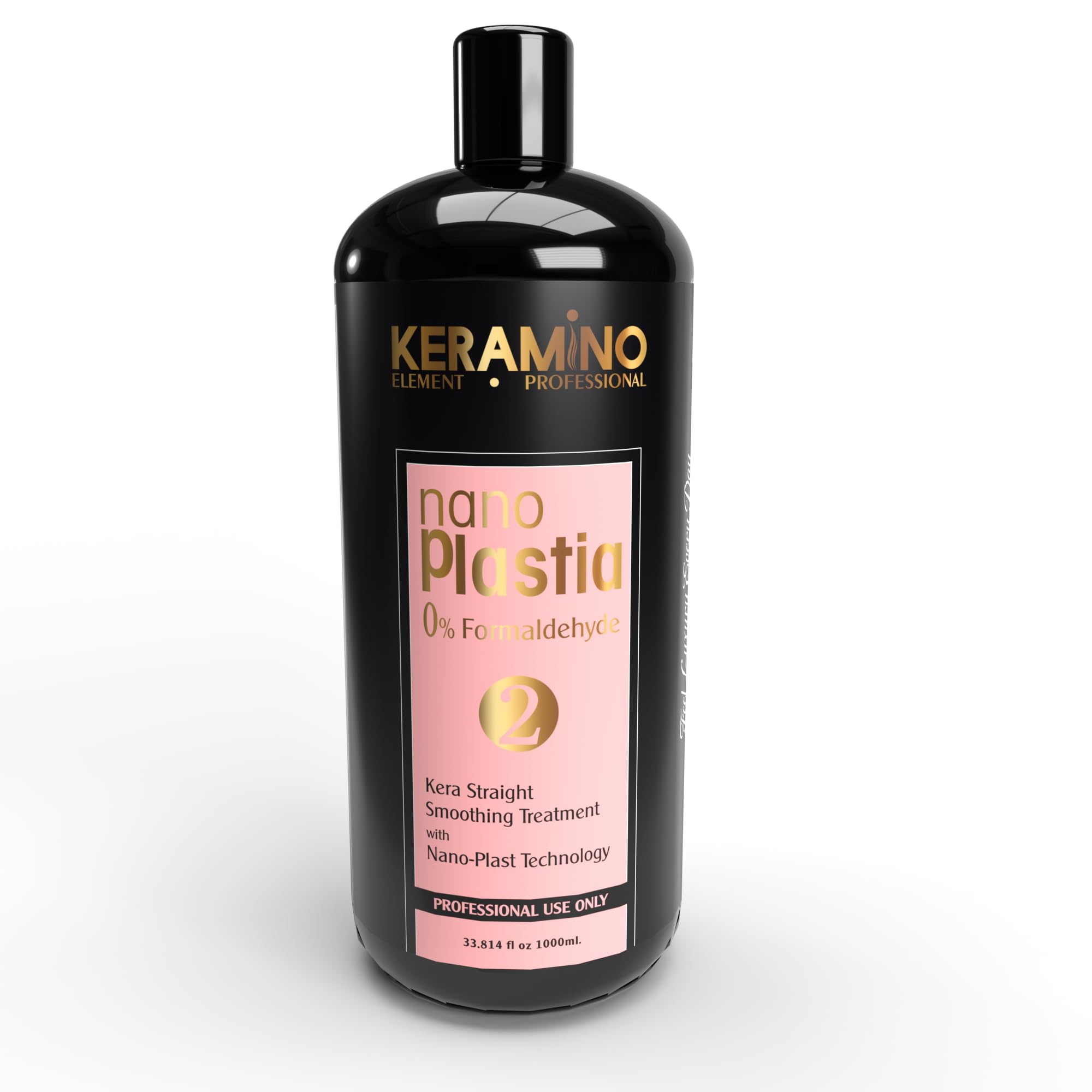 KERAMINO ELEMENT.PROFESSIONAL Nano Plastia Hair Treatment - Achieve Up to 90% Straighter Hair in 1 Use | Repairs Damage, Reduces Frizz, Restores Shine, and Provides Long-Lasting Smoothness for All Hair Types | ( 1000 ML ) A Brand By Keratine Professional-image-14