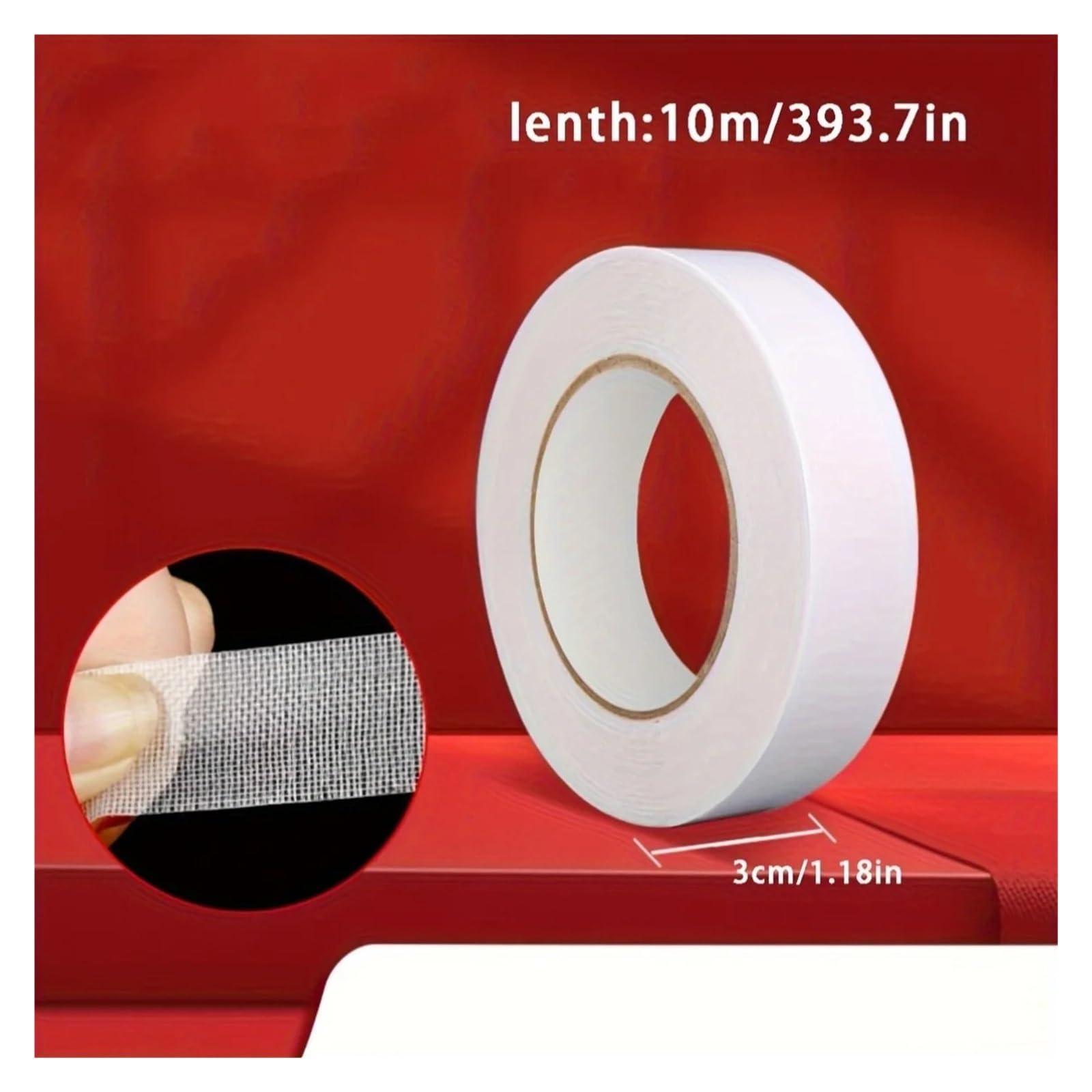 Nastro per orli dei pantaloni Nastro biadesivo in tessuto invisibile, senza cuciture, ferro, pantaloni, nastro adesivo, adesivi fai da te, accorcia gli strumenti cucito(Width 5cm)