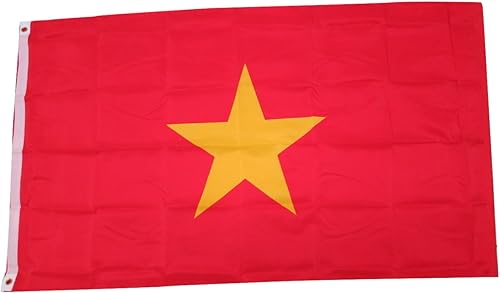 TrendyLuz Flags Bandera nacional vietnamita de Vietnam de 3 x 5 pies