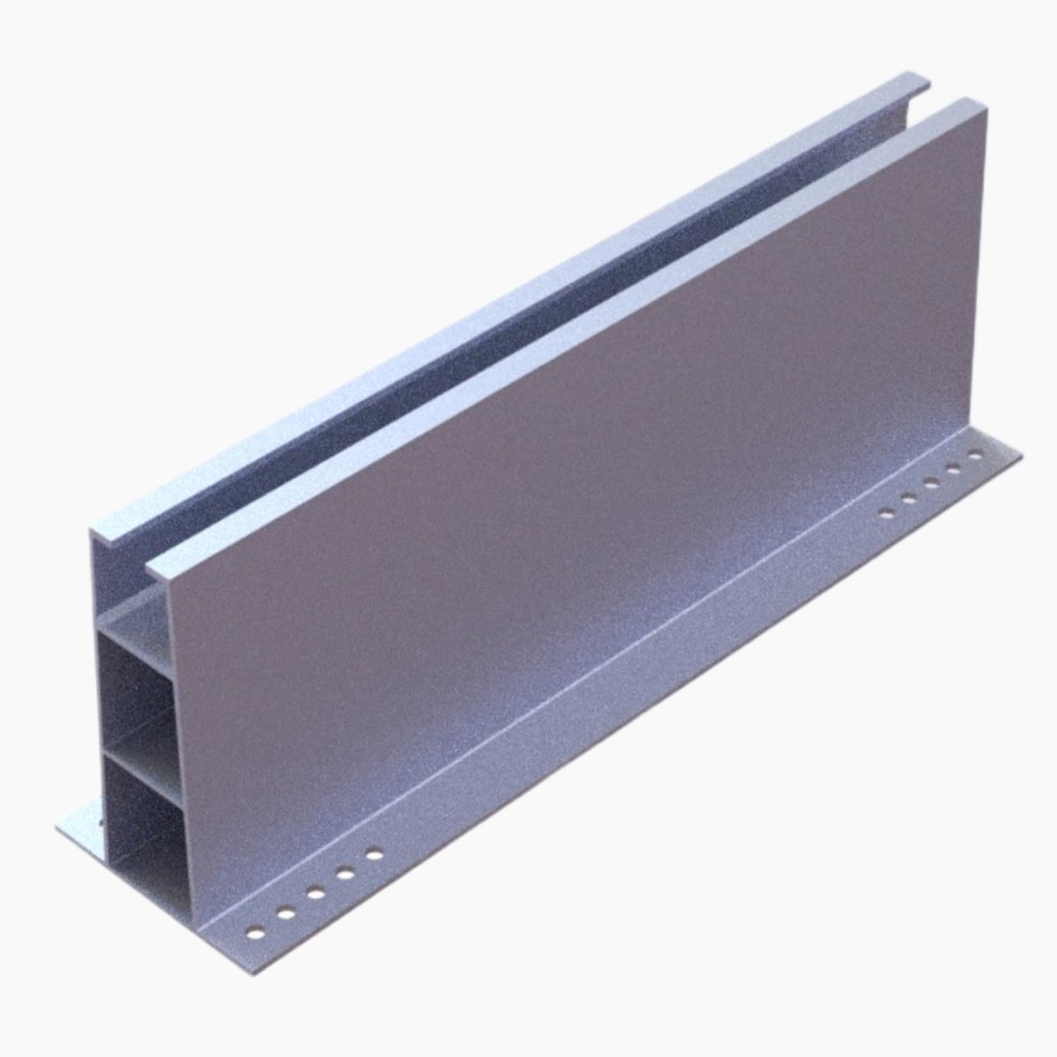 Aluminium 100MM Mini Rail For Solar Panel Mounting Rooftop Solar Panel Mounting Micro Rail Structure Set Solar Aluminium Channel Aluminium Mono Rail Solar Panel Structure 300MM Length