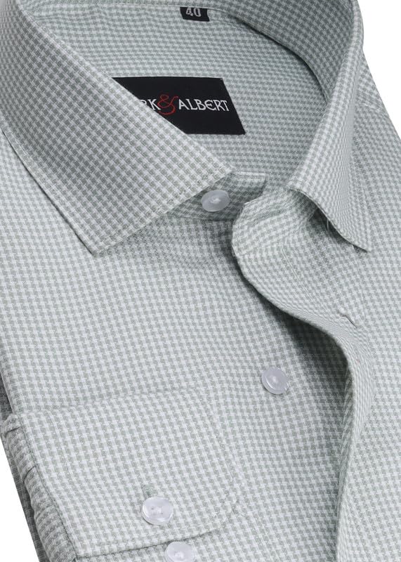 Image of Mark & Albert Men's Digital Print Full Sleeves Regular Fit Shirt