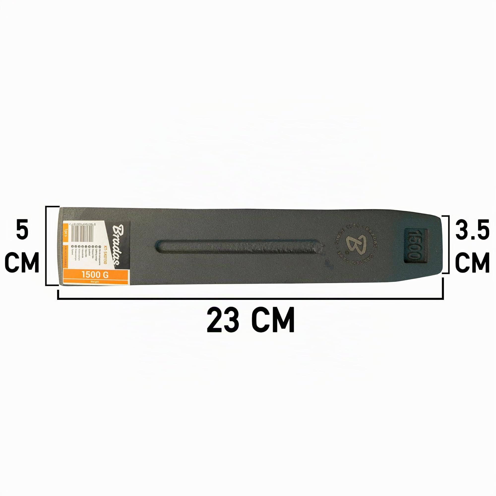 Bradas 5181 - Cuña de Acero (1,5 kg)