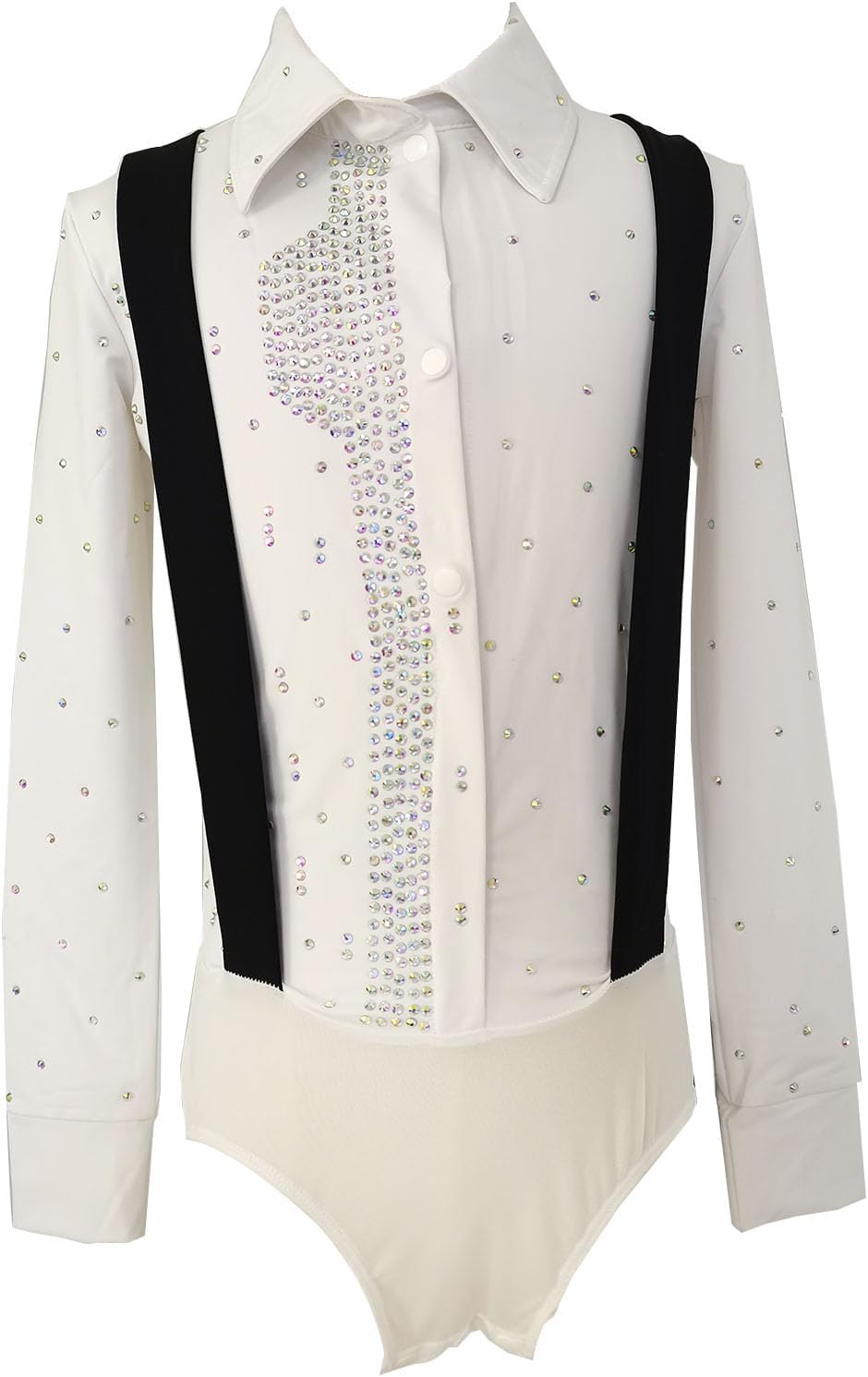 Men's White Performance Clothing for Boys in Competitions