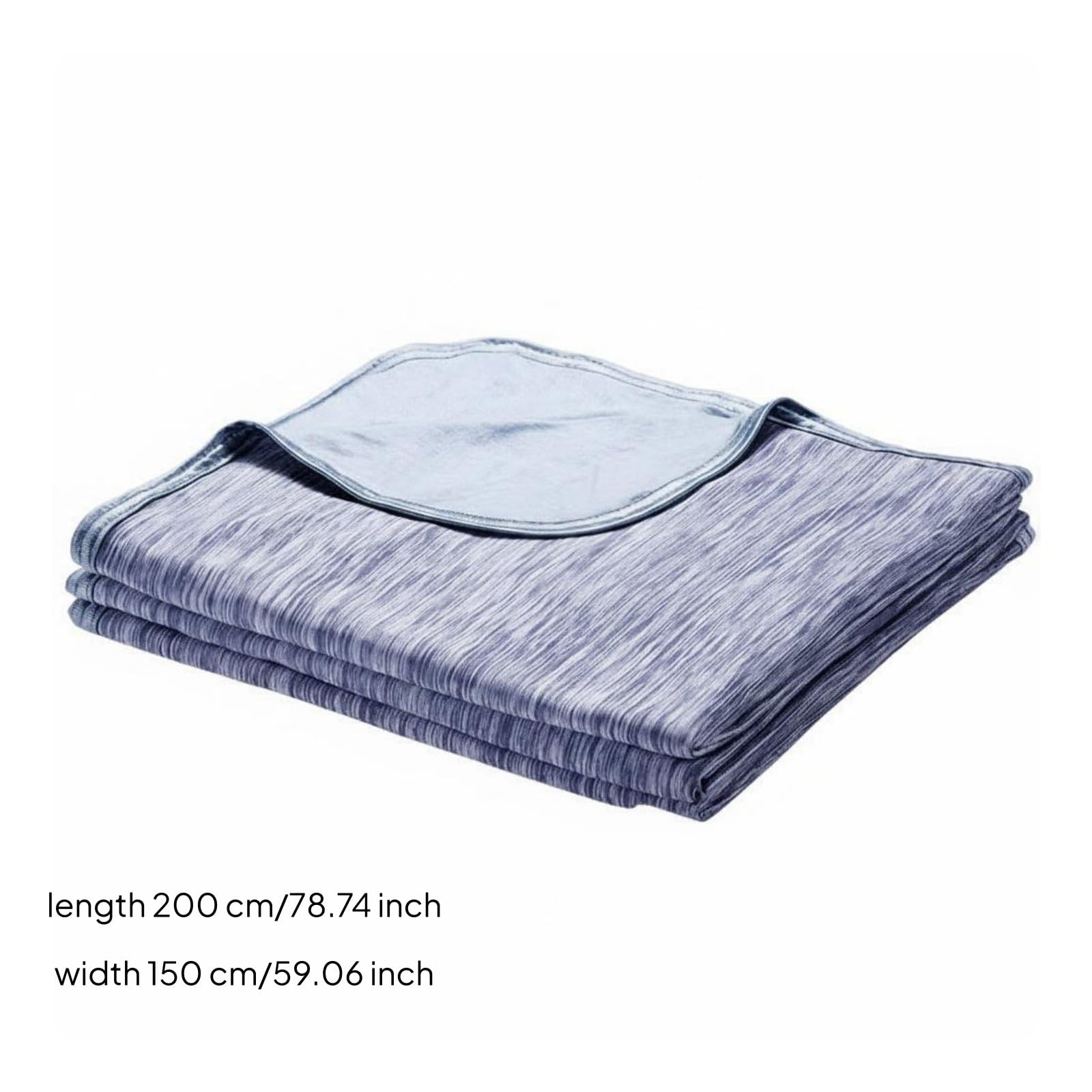 Milageto Kinder Kühlende Decke Sommerdecke Babydecke Temperaturregulierende Bettdecke Leichtes Gewebe Wärmeableitend Pflegeleicht für Bett Couch Autositze Urlaub, Blau, 150 200cm