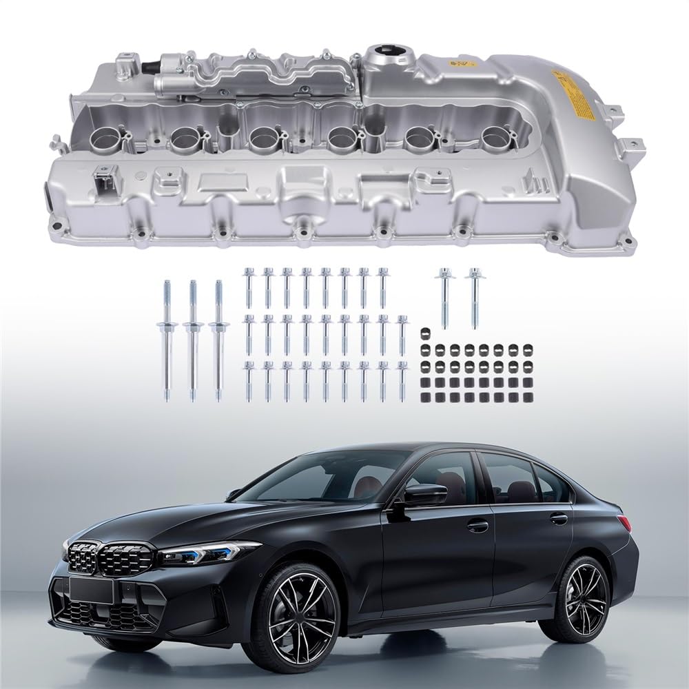 Coperchio Punterie 11127565284 Coperchio Valvola Motore In Alluminio 3.0l Con Guarnizione E Cappuccio Per Bmw N54 135i 335i 335xi 335is 535i Xdrive 740i X6 Z4