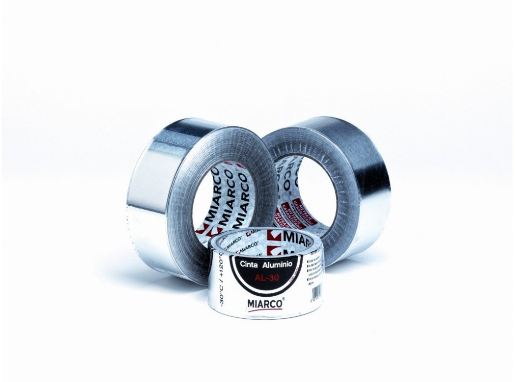 MIARCO 10665 - Cinta de aluminio Al-​30 Ac Plata 50mm x 10m