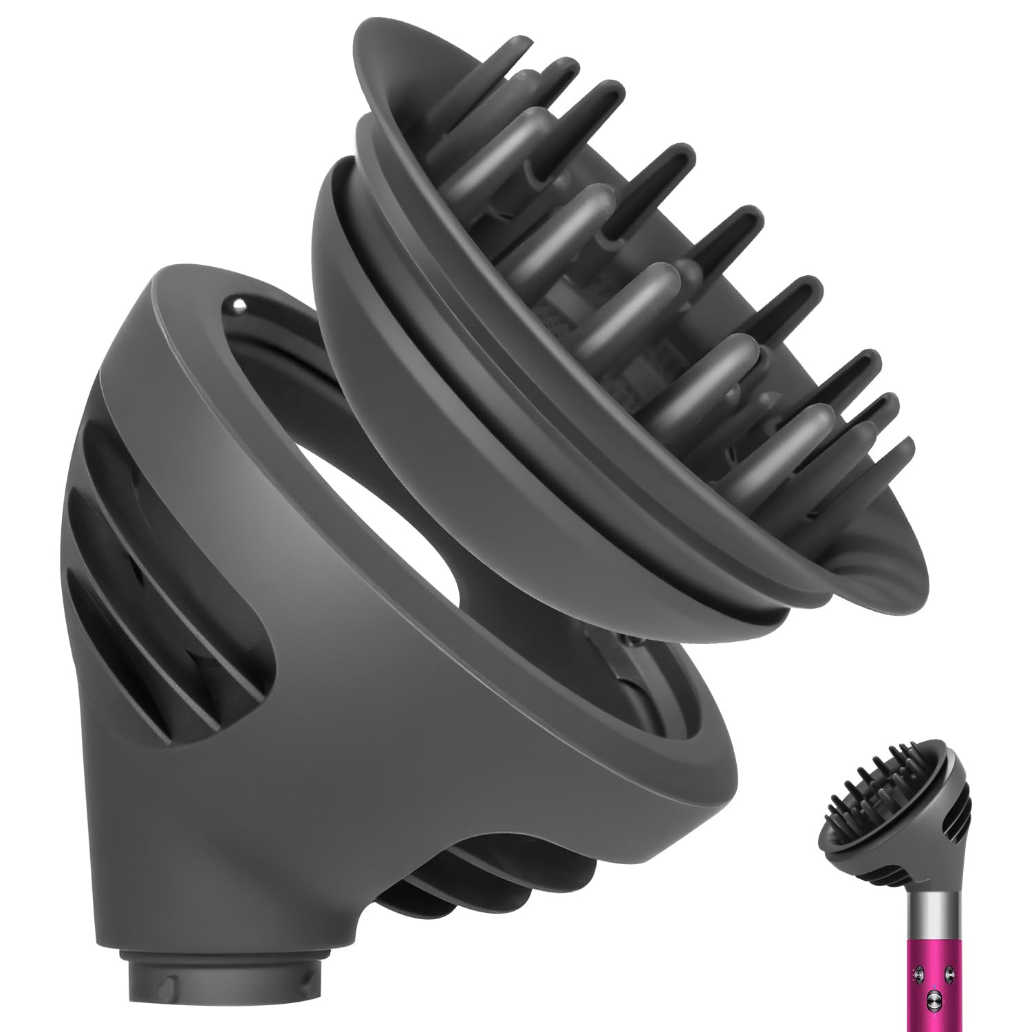 Accessori Diffusore Wave+Curl per Styler HS01 HS05 HS08 – Diffusore compatibile per Dyson Airwrap per Capelli Ricci e Volume – Accessori Styling Professionale per Asciugacapelli Ricci Naturali