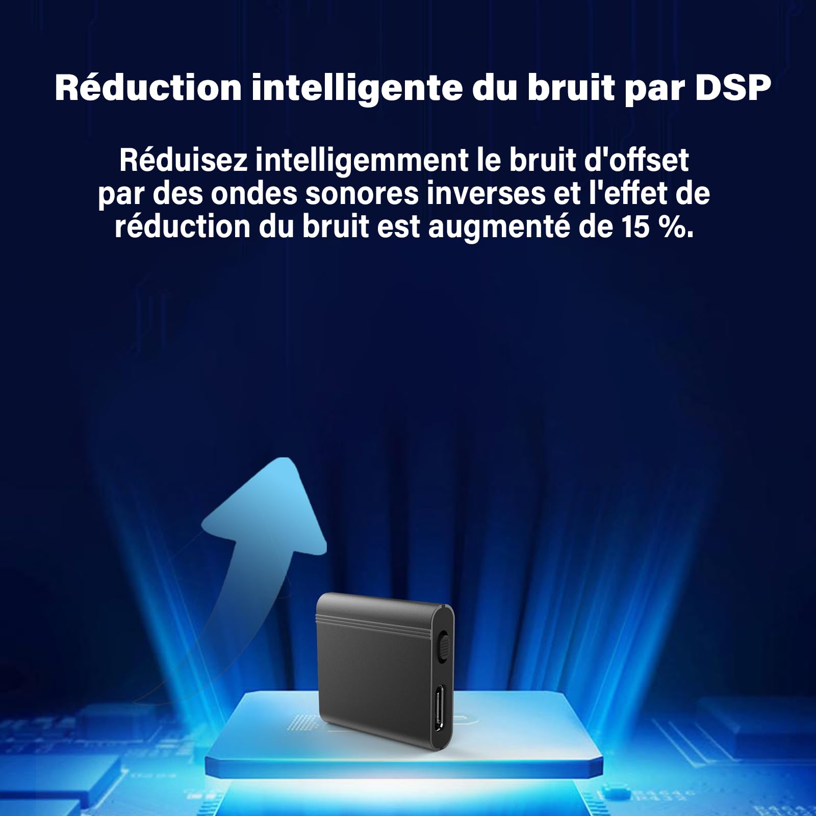64G Mini dictaphone, Appareil d'enregistrement d'espionnage, Appareil d'écoute Espion, enregistreur Vocal numérique Espion