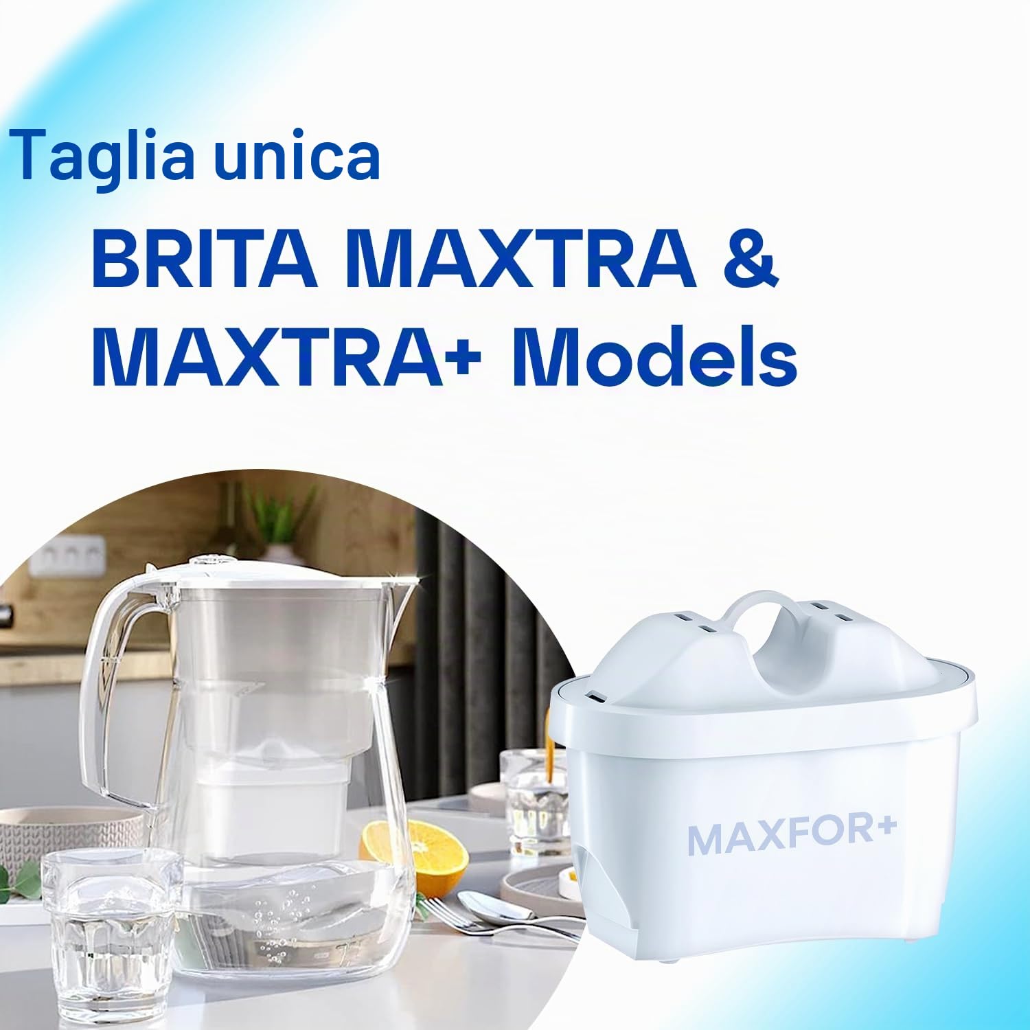 AQUAPHOR Maxfor+ Filtri per Acqua Compatibili con tutte le Caraffe di Grandi marchi - Confezione 5+1