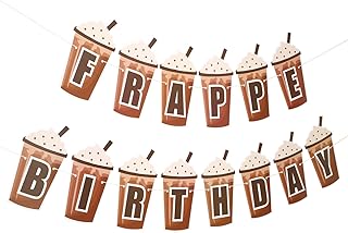 Frappe Coffee Party Banner, Birthday Party Banner, Frappe Coffee.