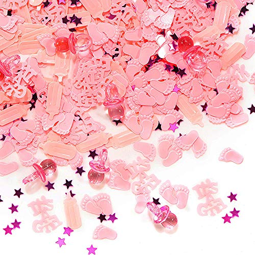 QILICHZ 3600pcs Mini Acrylic Table Confetti Baby Shower Confetti Table Scatter Decor Party