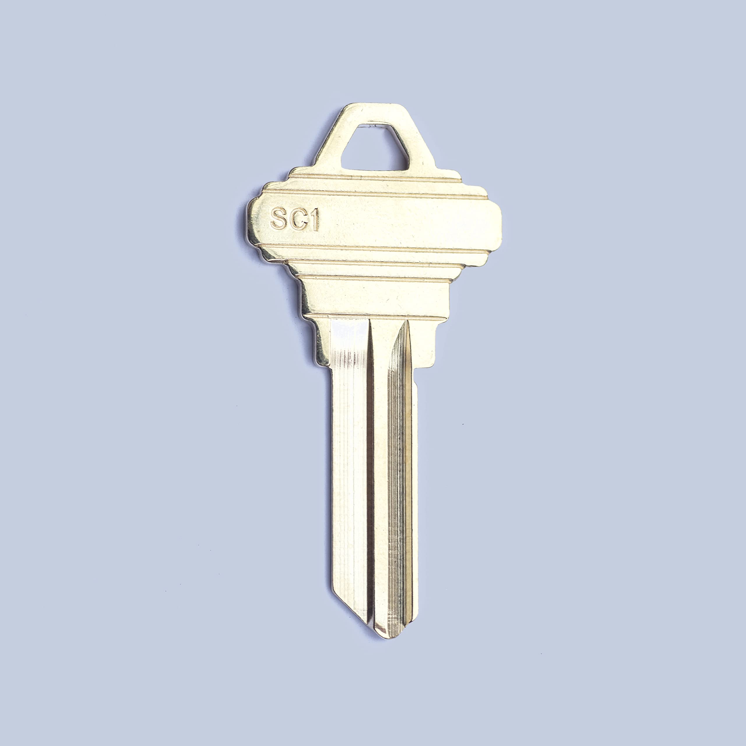 Solid Blue Sc1 Key Uncut Blank Key,Lock Parts SC1 Key Blanks100packs