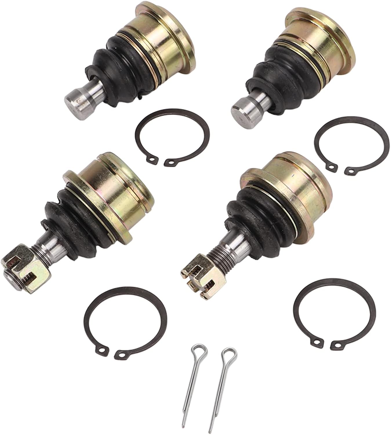 4pcs Ball Joint Kit, Upper and Lower Ball Joints Installs