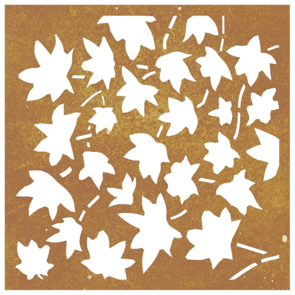 ZEYUAN Decorazione Muro Giardino 55x55 cm Foglia Acero Acciaio Corten,Mobili,Mobili da Giardino(SPU:824480)
