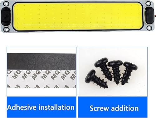 Miniatura 5 de COB - Tira de luces LED para el interior del automóvil, 108-SMD 6500 K, luz blanca de lectura nocturna, panel de cortesía de 12 V, lámpara de cúpula