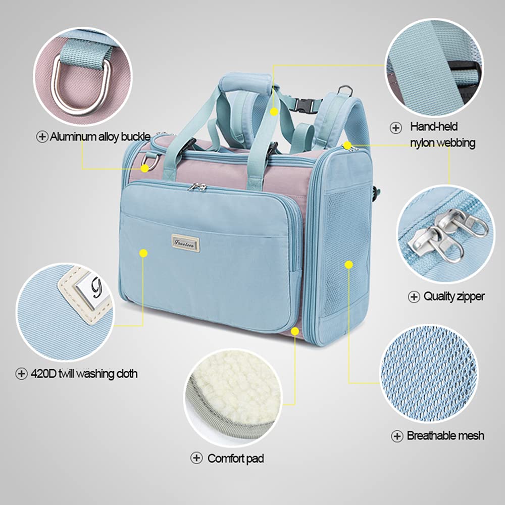 Meng Transportin para Perros Pequeños Portátil Bolsos para Mascotas Mochila para Mascotas Máxima 10kg Portador De Viaje Mochila Portadorpara Perro Gatos