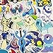 Pokémon Laptop Stickers, Cute Cartoon Vinyl Computer Waterproof Water Bottles Skateboard Luggage Decal Graffiti Patches Decal 45Pcs Pack