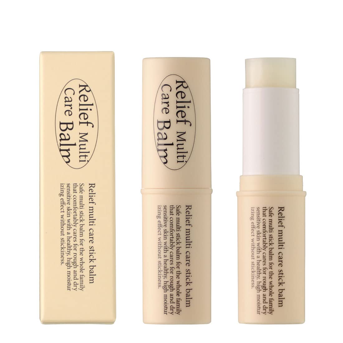 Relief Multi Care Stick Balm, Moisturizing stick balm, multi care balm, nature-derived ingredients, vegetable oils, nourishing stick balm