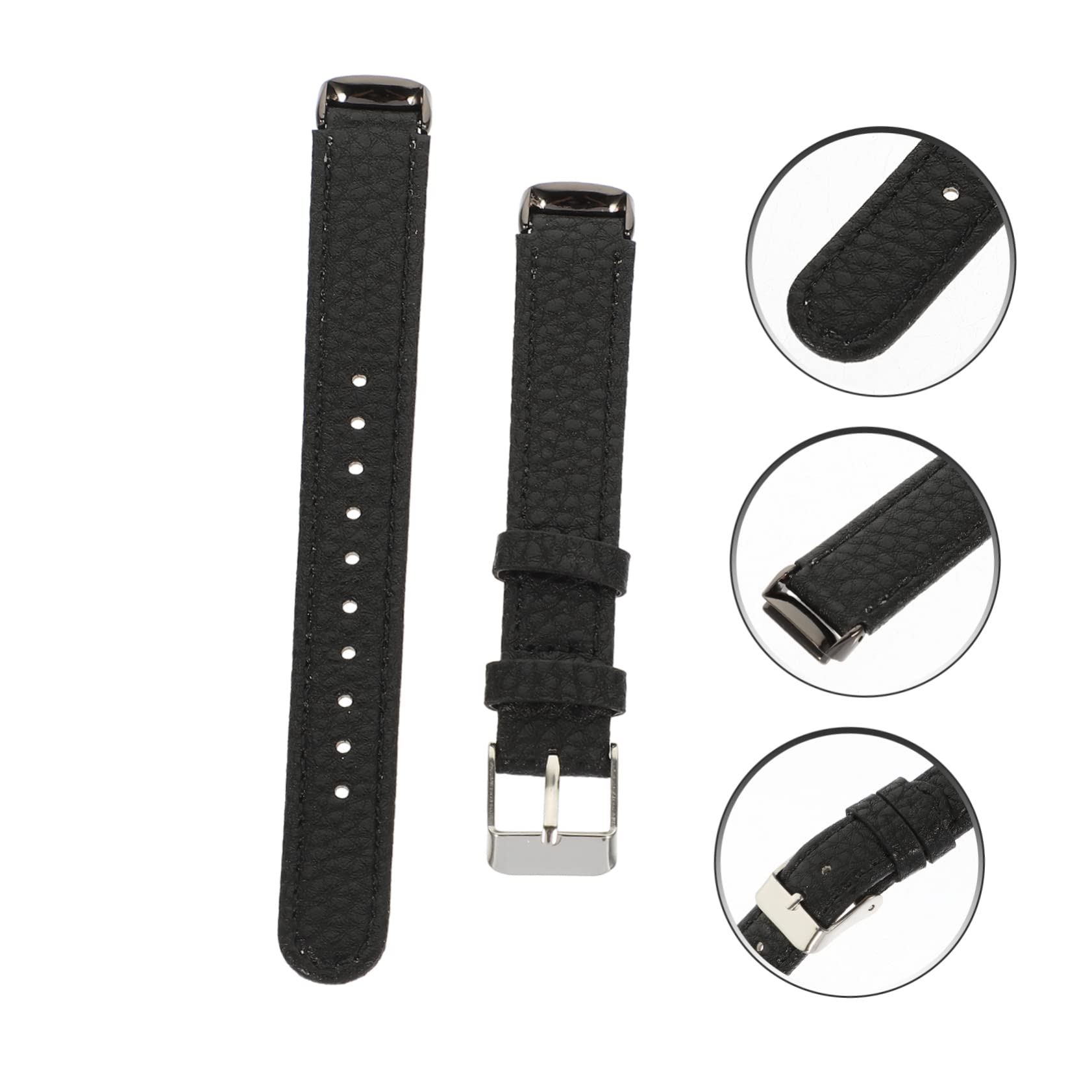 jojofuny 3st Geriebener Lederriemen Uhrenarmband Aus Leder Luxusbänder Für Damen Luxuriöses Armband Frauen Uhren Luxuriöses Uhrenzubehör Lederbänder Verbinder Mehrzweck Edelstahl
