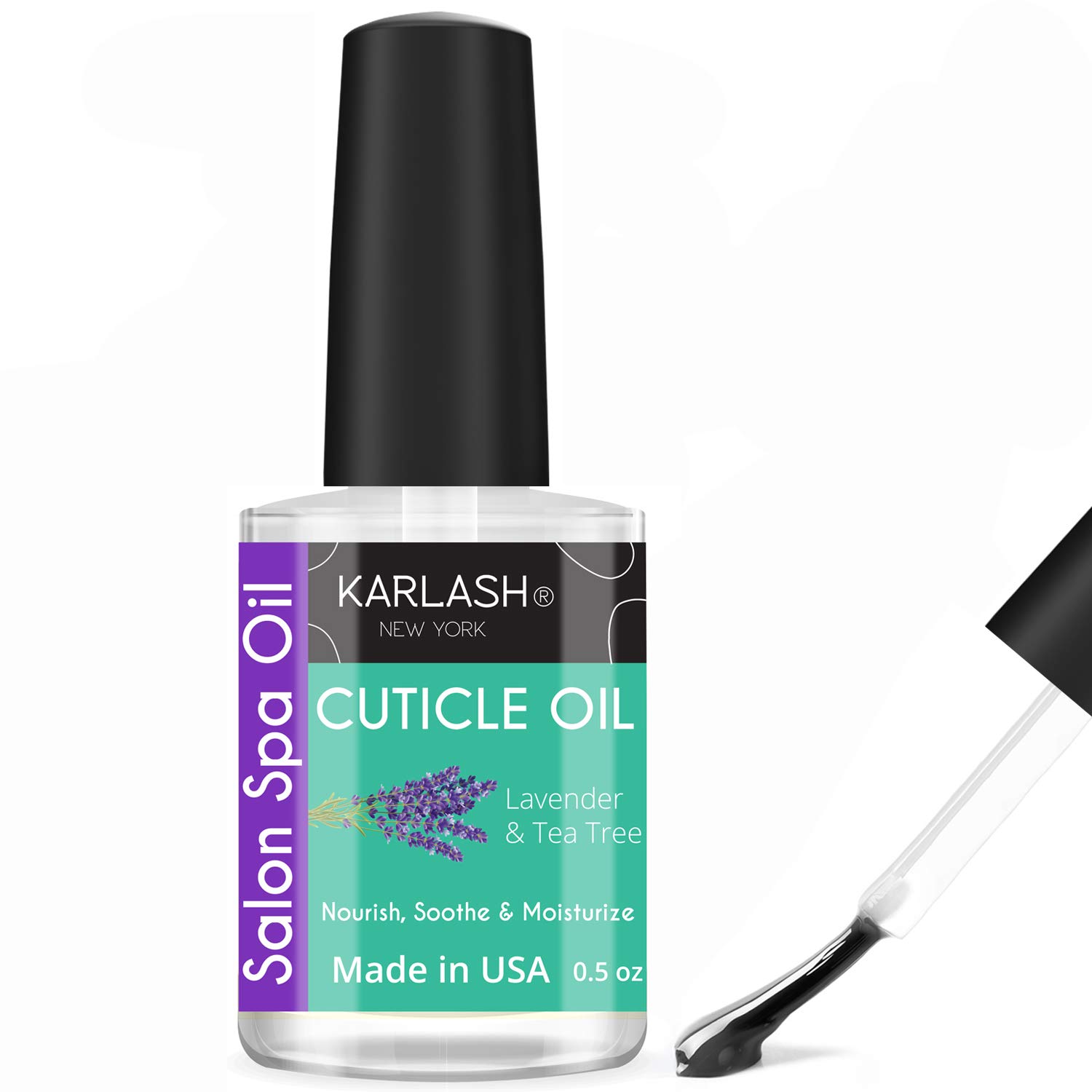 Karlash Salon Spa Premium Brush On Cuticle Oil Natural Healing Infused with Vitamin E Soothes and Moisturizes Cuticles 0.5 oz (Lemon) : Beauty & Personal Care