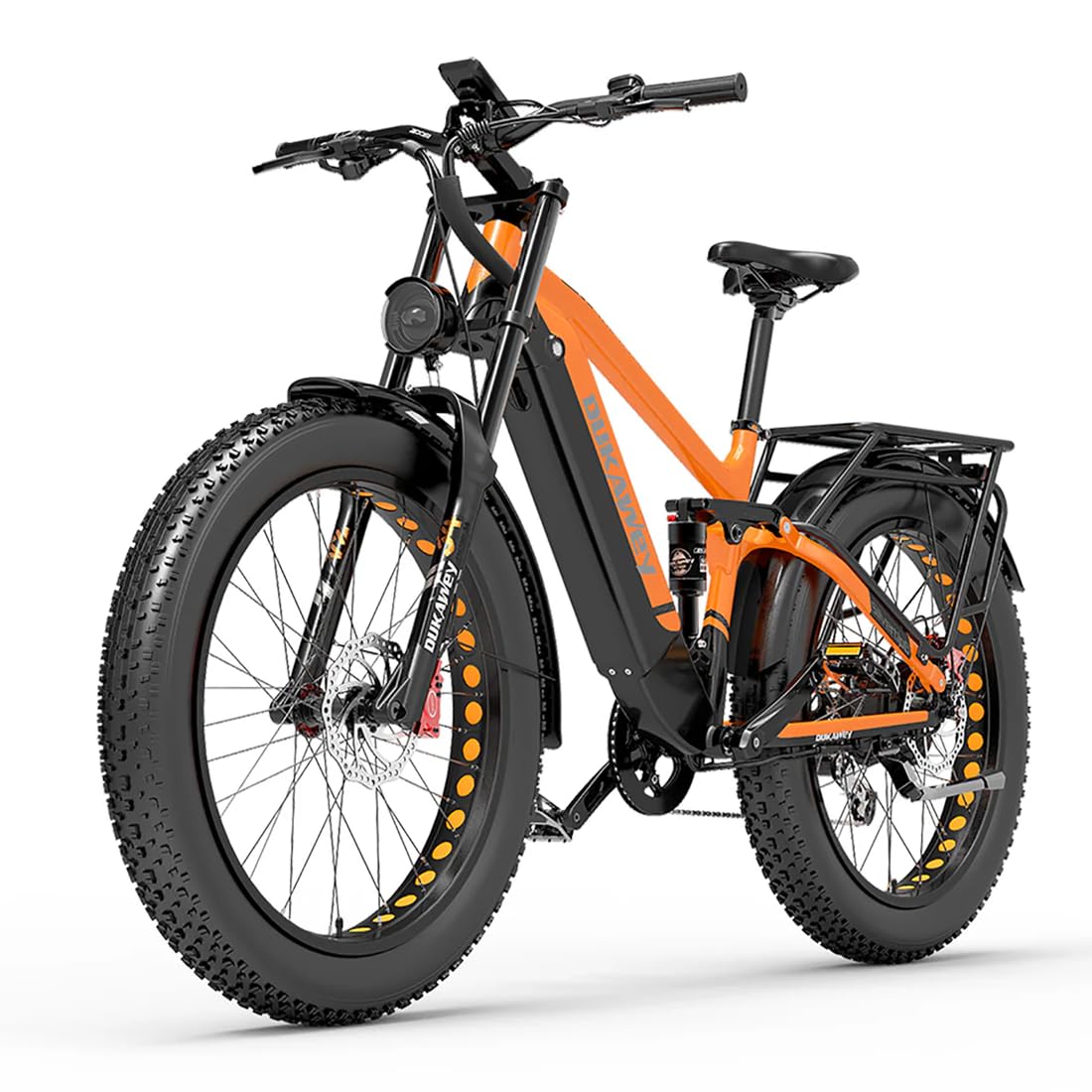 LANKELEISI La mountain bike elettrica Dukawey Silvertip8 è dotata di una batteria al litio da 52 V 20 Ah e pneumatici larghi 26 pollici.