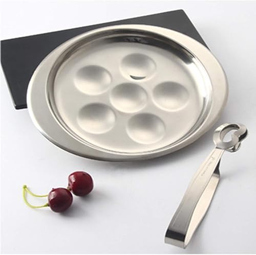 Miniatura 3 de HAN SHENG Paquete de 6 pinzas Escargot de acero inoxidable, herramientas profesionales de recolección de caracolmariscos para restaurante, cocina y