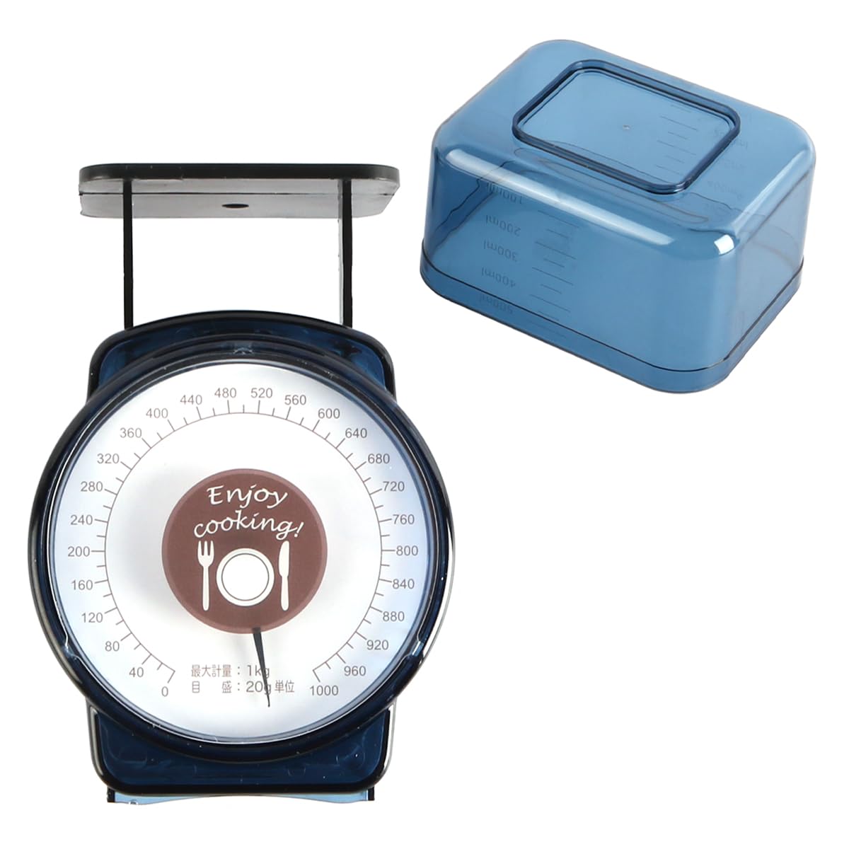 Mini Bilancia da Cucina Meccanica da 1 kg di capacità, Bilancia per la Cottura degli Alimenti per Uso Domestico, misurazione di precisione, quadrante di Facile Lettura, Design Manuale
