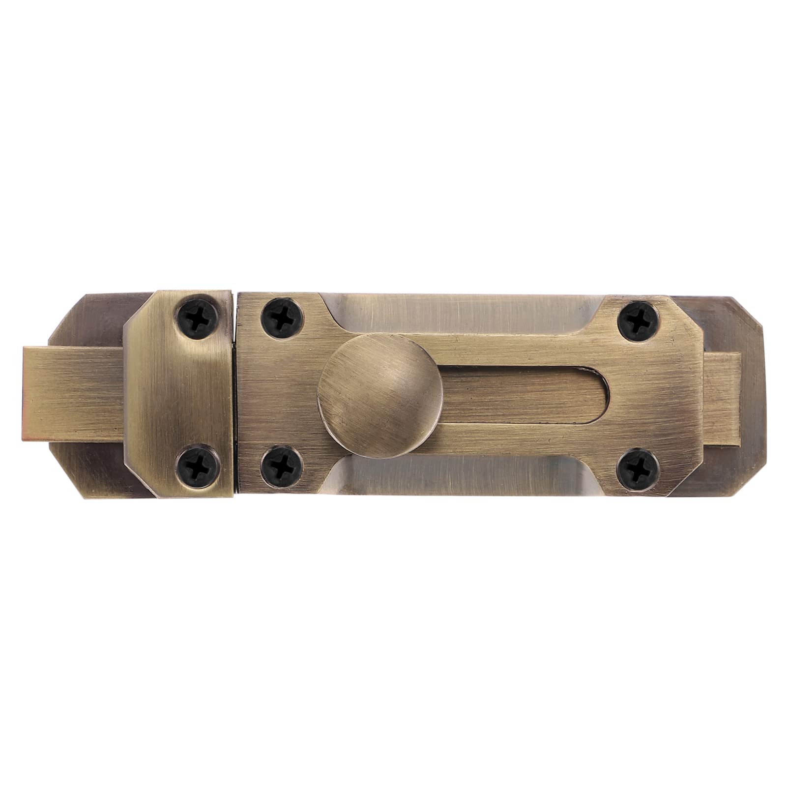 Nvsfzgiyg Bronze Slide Door Bolt Gate Security Lock Latch Antique Sliding Window With Mounting Screws For Windows Or Cabinet Doors(Bronze)
