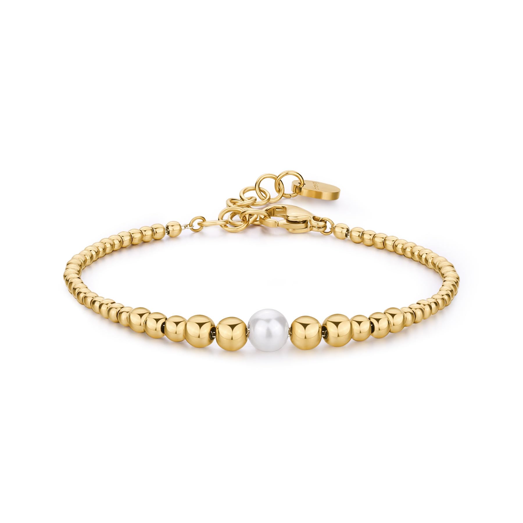 Brosway Bracciale Donna in Acciaio | Bracciale Con Perle | Collezione Perfect - BPC14