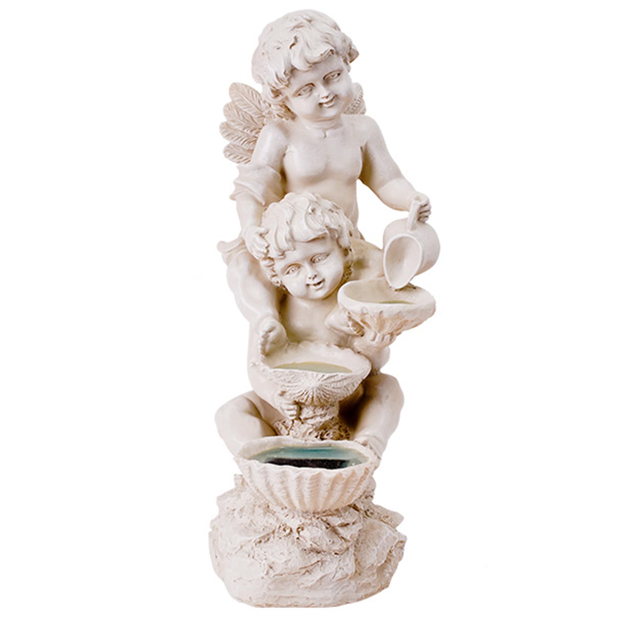 Fontana da Giardino Solare per Interni ed Esterni con Illuminazione a LED - Fontana da Giardino Vintage Angel Grande per Figure di Decorazione da Giardino Esterno - Laghetto da Giardino Deco