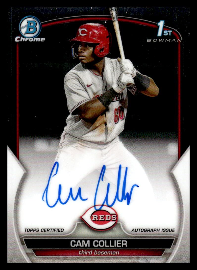 2023 Bowman Chrome Prospect Autograph #CPA-CC Cam Collier NM-MT Auto Cincinnati Reds Baseball Trading Card