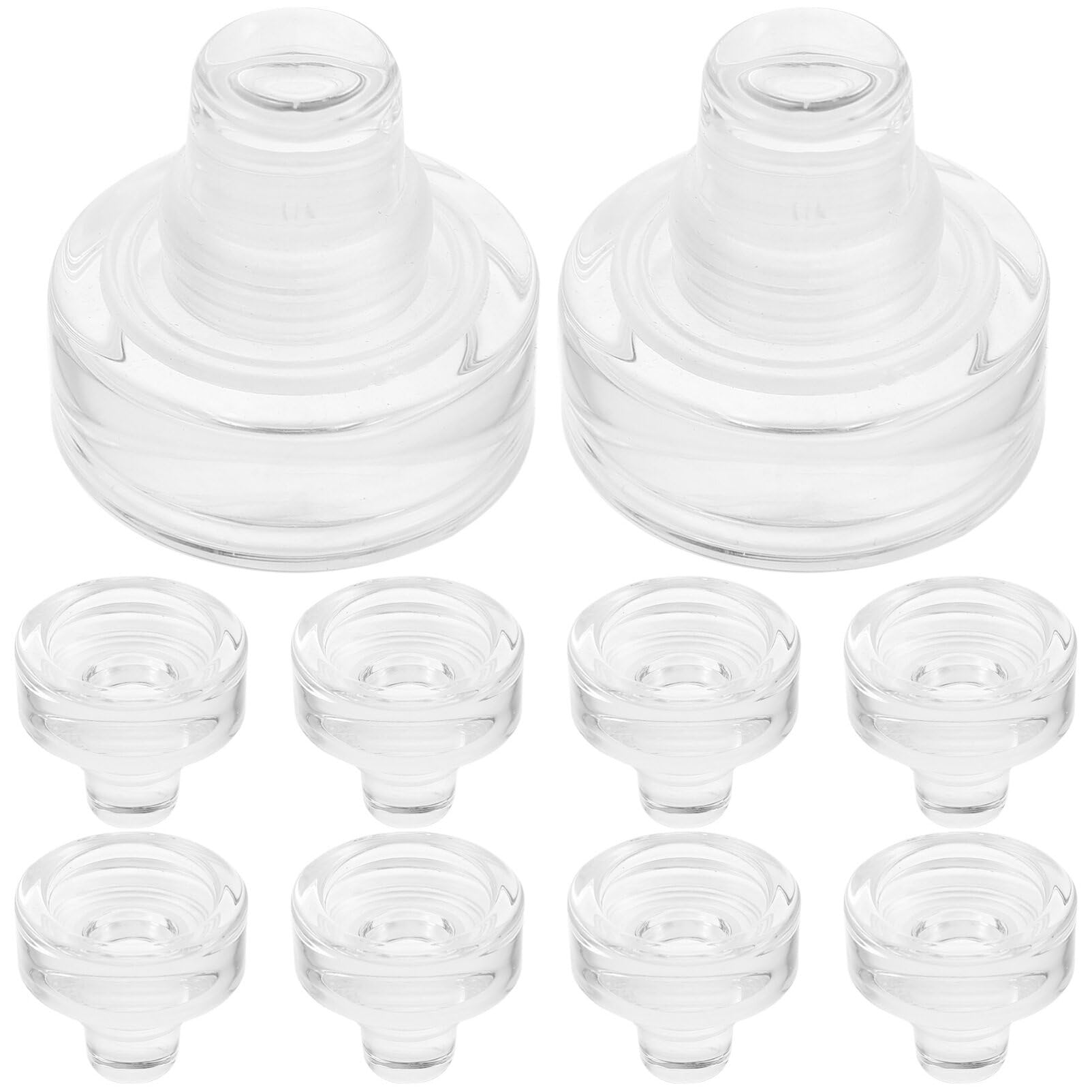 BESTonZON 10 Tappi Per Vino A Forma Di T – Tappi Riutilizzabili In Sughero Per Bottiglie Di Vino, Birra E Fai Da Te – 3,3x3,3 Cm - 5