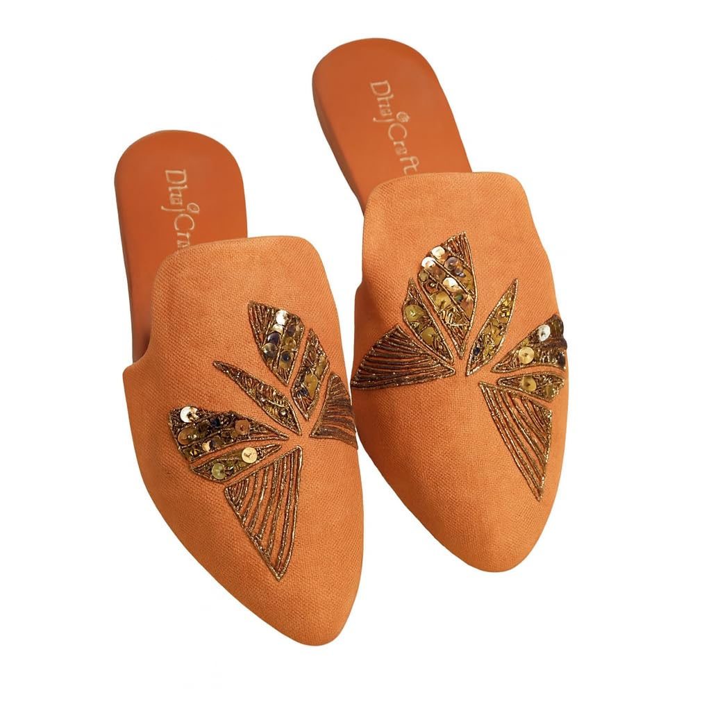 dhajcraft Women’s Butterfly Embroidered Mules – Wings of Elegance, Lightweight Comfort-picture-46