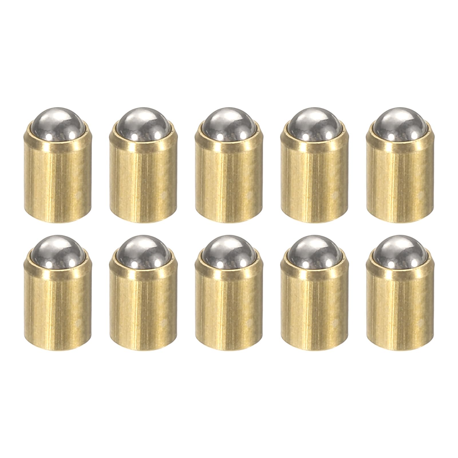 HARFINGTON 10pcs Ball Point Spring Plungers 2x3mm Brass No Step Positioning Beads Ball Spring Plungers Ball Catch Latch for Door Cupboard Mechanical Devices Furniture