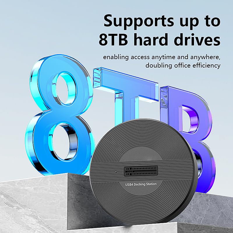 Image of USB4.0 (USB-C) 40G Portable NVMe M-Key (B+M) / NVMe / PCIe SSD (22110, 2280, 2260, 2242, 2230) Ultra Fast External SSD Docking (Docking Only)