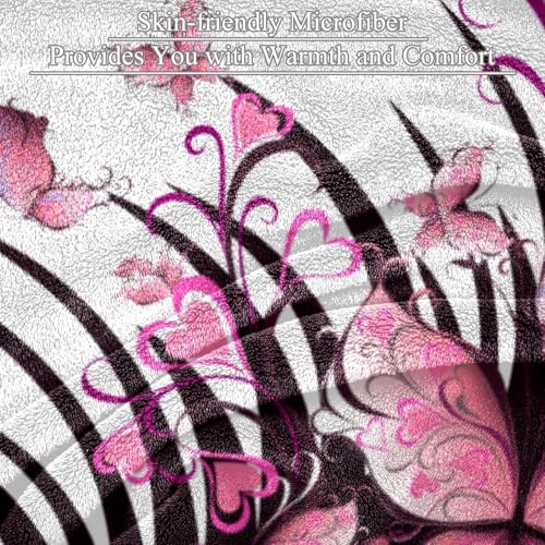 Couverture polaire oeil papillon 150x100cm pour lit et canapé