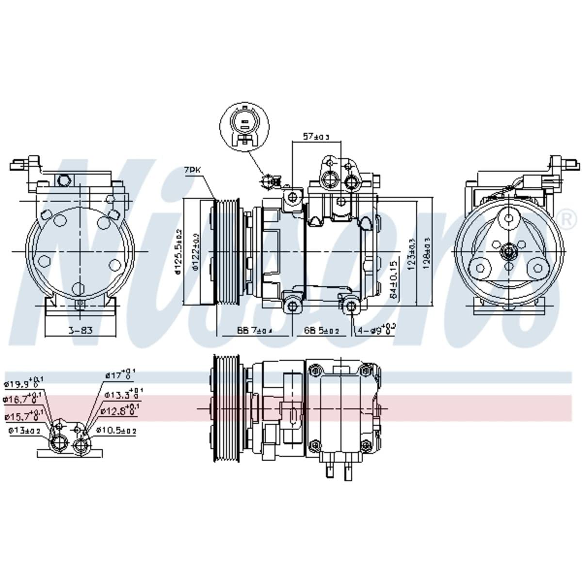 Nissens 890129 Condizionatore D' Aria-image
