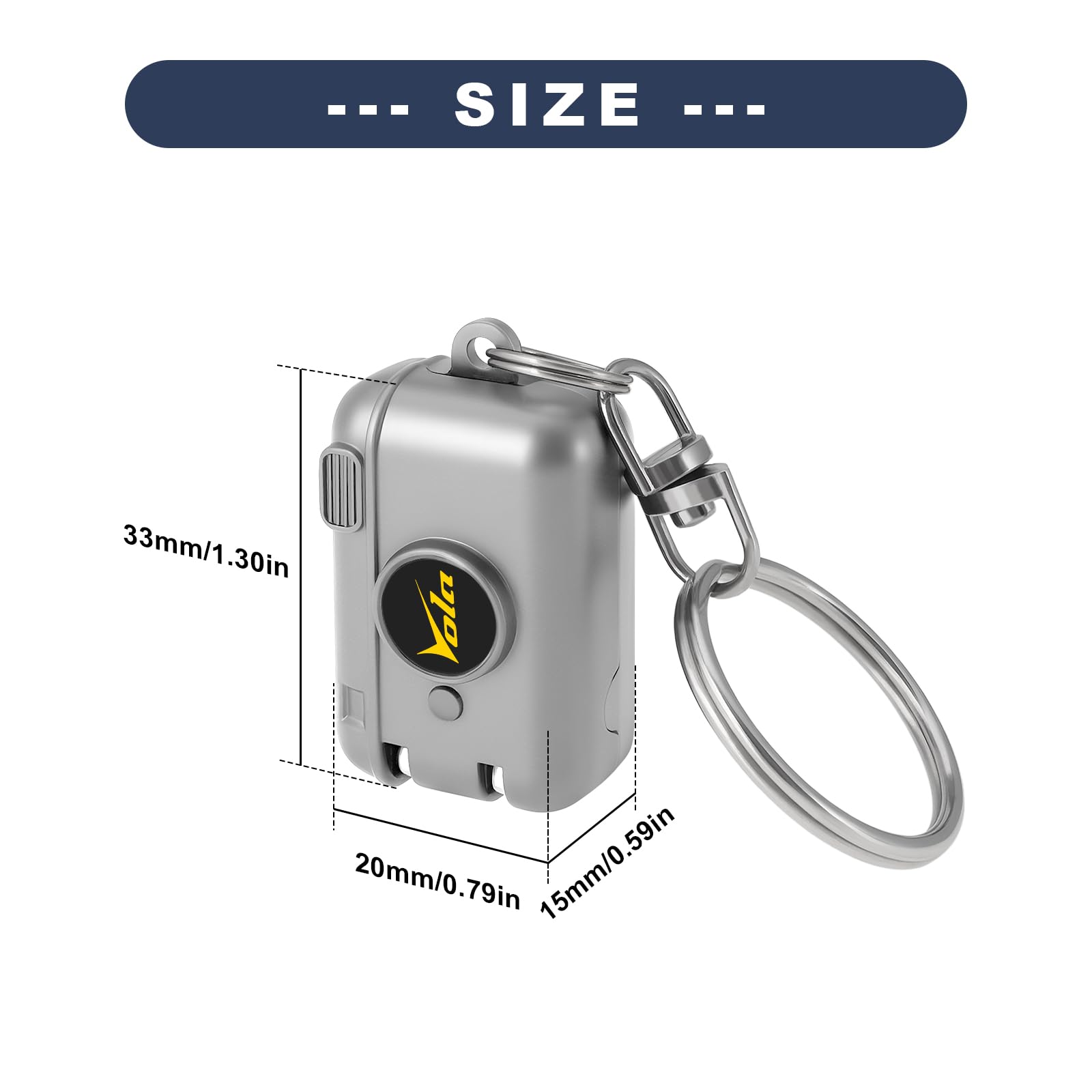 Vola Nail Clippers Mini and Portable, Collapsible Stainless Steel Clipper with Camera Design - Image 4