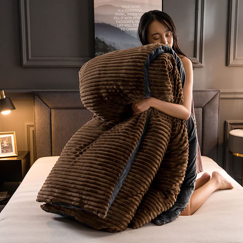 Couverture de courtepointe peluche de qualité supérieure double literie moderne