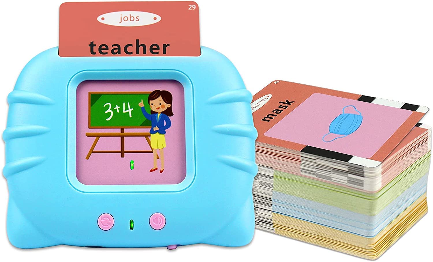 Educational Toys for 2 3 4 Years Old 112 Talking Baby Flash Cards,Boys 2-6 Years 224 Words Audible Baby Speech Therapy Toys Autism Toys for Girls Birthday Gifts for Kids (Blue_112 Cards(224 Words)) (B0BDRHYQZH) Amazon Price History, Amazon Price Tracker
