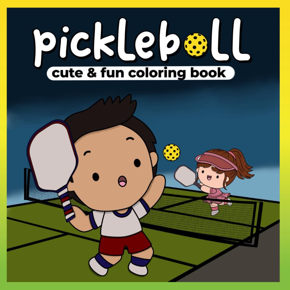 Pickleball: coloring books for adults