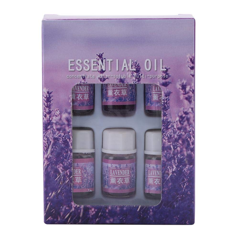 Essential Oils 6Pcs Set Holiday Essential Oil Set Aromatherapy Scented Essential Oils for Diffuser Humidifier Candle Making & Soap Making(Lavender)