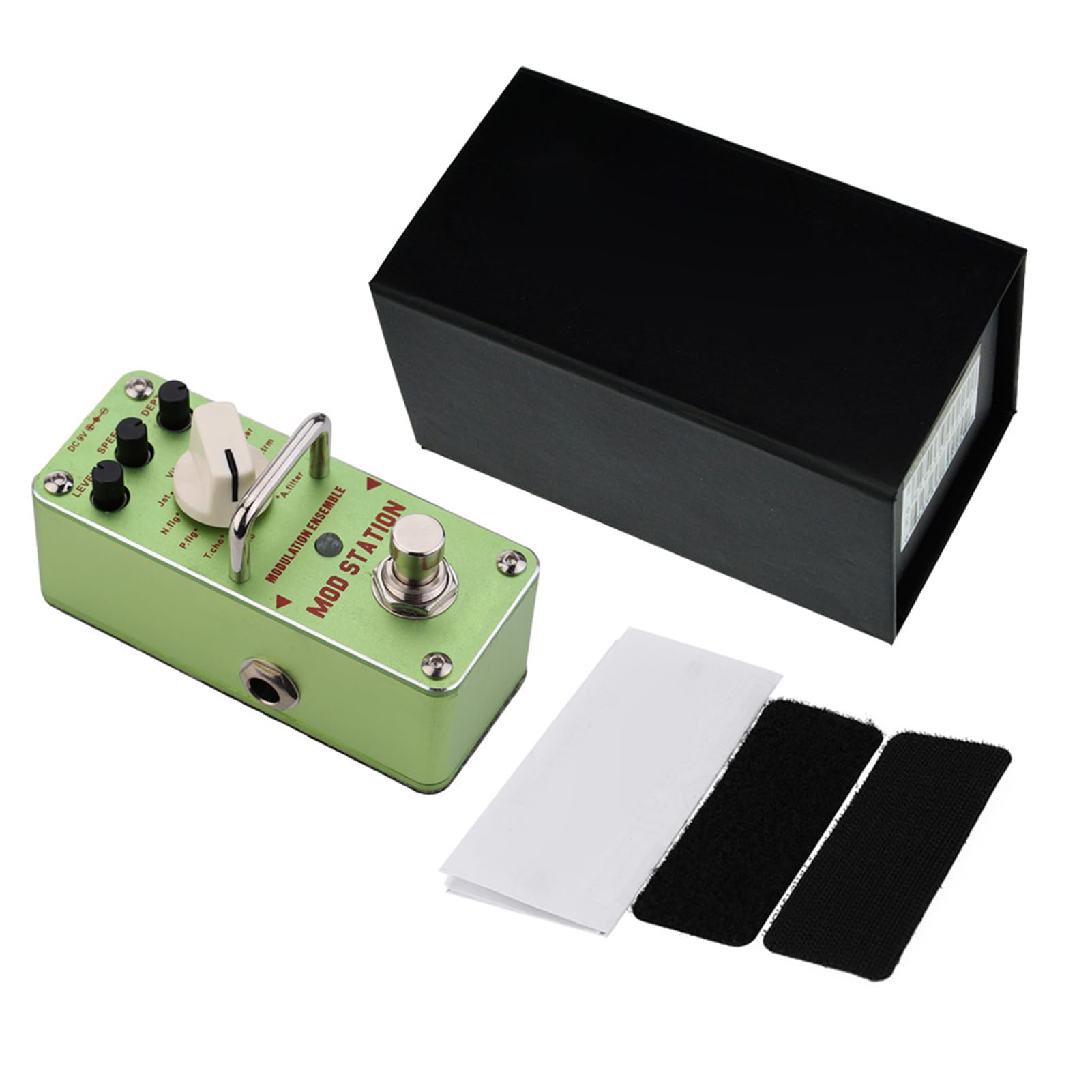 Naroote AMS-3 Mod Station Modulation Ensemble Electric Guitar Effect Pedal - Kompaktowy Mini Pojedynczy Efekt do Gitar Elektrycznych, True Bypass, do Akcesoriów Gitarowych