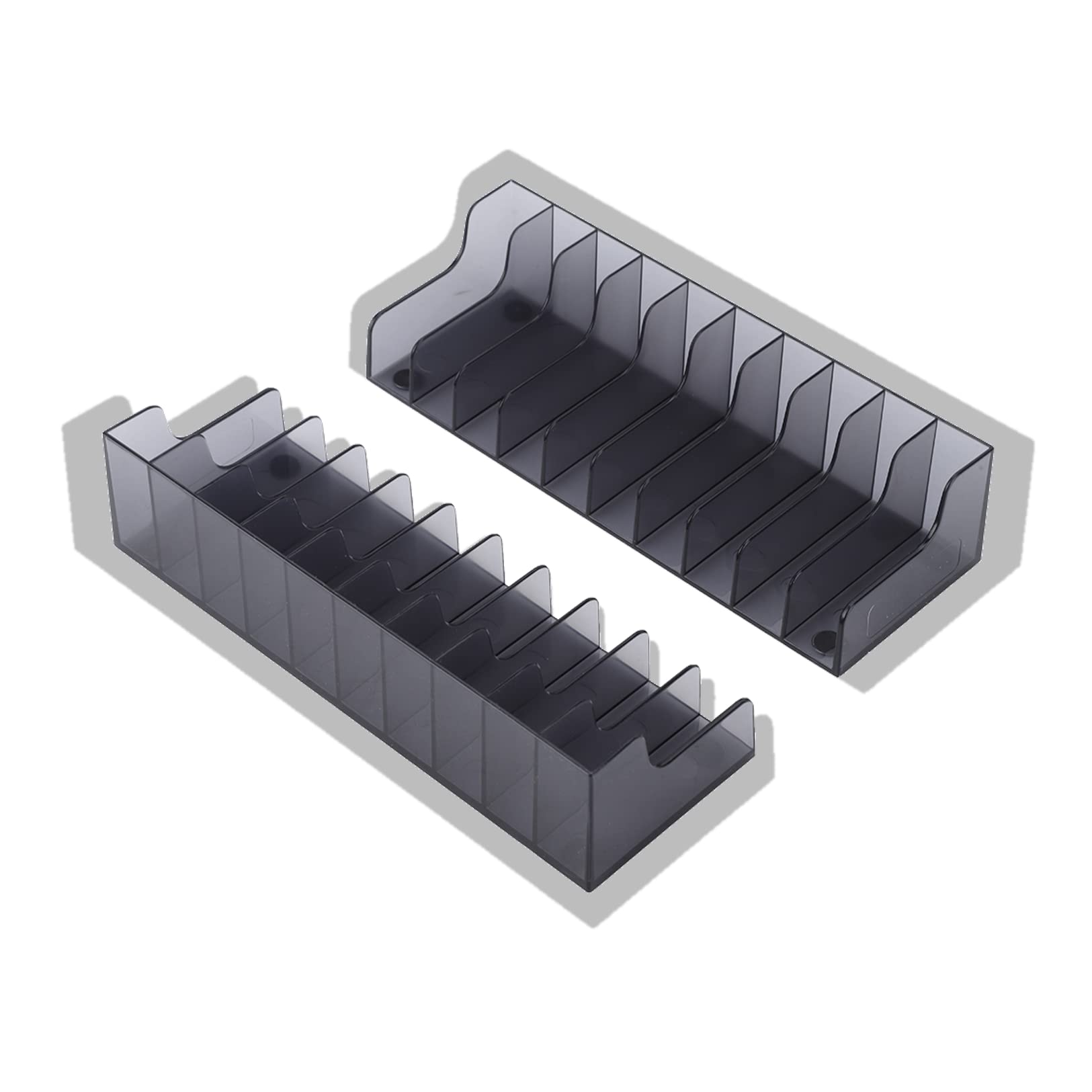 2PCS Game Holder Rack,CD Disks Card Holder Game Card Box,Game CD Case Storage Stand Holder Bracket Game Holder Video Game Organizer for Slim/PRO