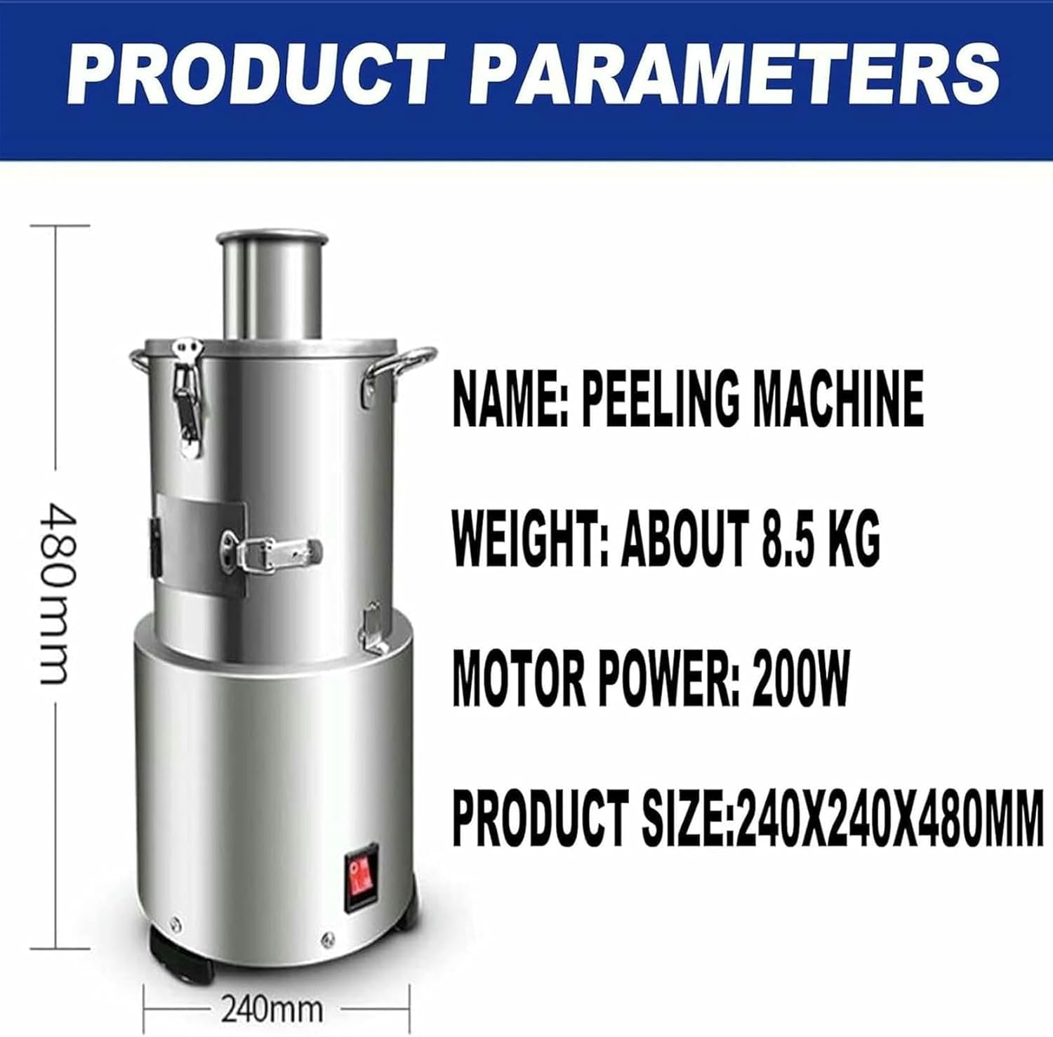 Commercial Whole Garlic Peeling Machine, 200w Garlic Separating Machine, Household Stainless Steel Garlic Peeler, for Home Restaurant