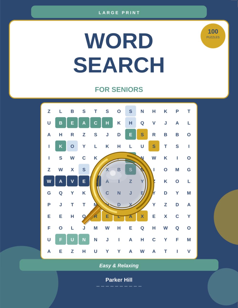 Word Search for Seniors: Easy and Relaxing Puzzles for Adults with Large Print