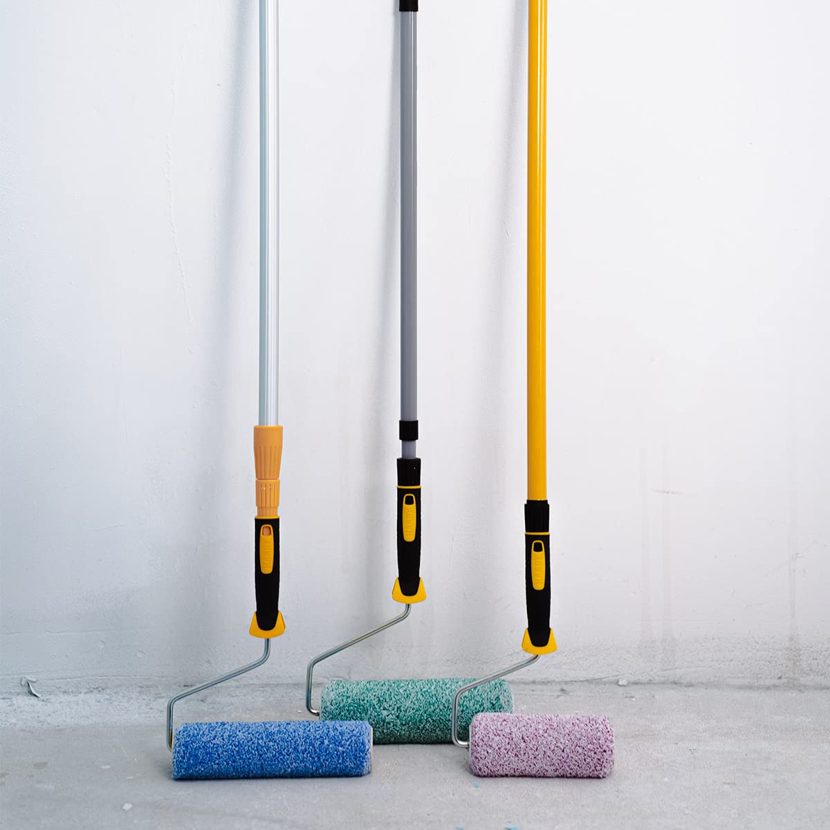 Hardy Working Tools Perche télescopique pour rouleau à peinture 100 cm – 180 cm. Manche extensible en métal et plastique, accessoire indispensable pour peindre murs et plafonds hauts.